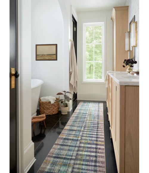 Chris Loves Julia x Loloi Humphrey Plum / Multi HUM-04 7 ft. 3 in. X 9 ft. 3 in. Rectangle Rug