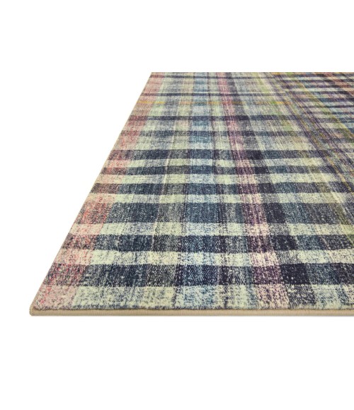 Chris Loves Julia x Loloi Humphrey Plum / Multi HUM-04 7 ft. 3 in. X 9 ft. 3 in. Rectangle Rug