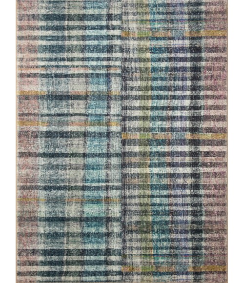 Chris Loves Julia x Loloi Humphrey Plum / Multi HUM-04 7 ft. 3 in. X 9 ft. 3 in. Rectangle Rug