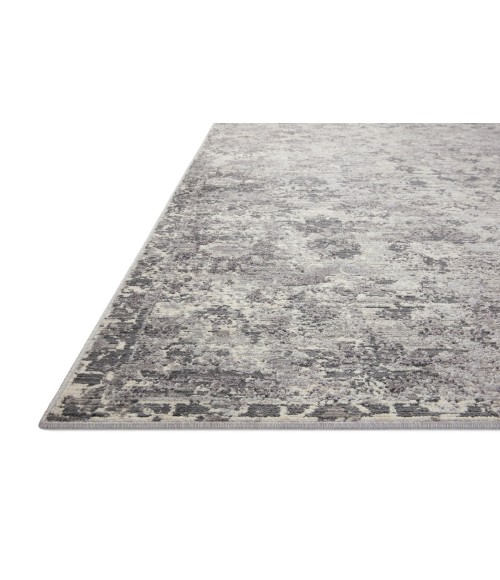 Loloi Indra Area Rug Loloi Indra Charcoal / Silver 2'-6" x 8'-0" Runner Rug