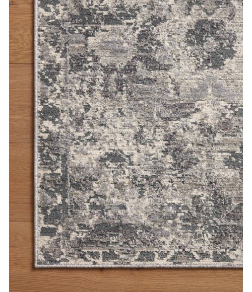 Loloi Indra Area Rug Loloi Indra Charcoal / Silver 2'-6" x 8'-0" Runner Rug