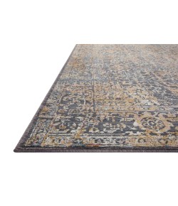 Loloi Indra INA-05 Graphite / Sunset Area Rug 3 ft. 7 in. X 5 ft. 7 in. Rectangle