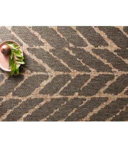 Loloi Isle IE-02 black / MOCHA Area Rug 5 ft. 3 in. X 7 ft. 7 in. Rectangle