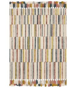 Loloi Jamila JAA-02 Ivory / Multi Area Rug 7 ft. 9 in. X 9 ft. 9 in. Rectangle