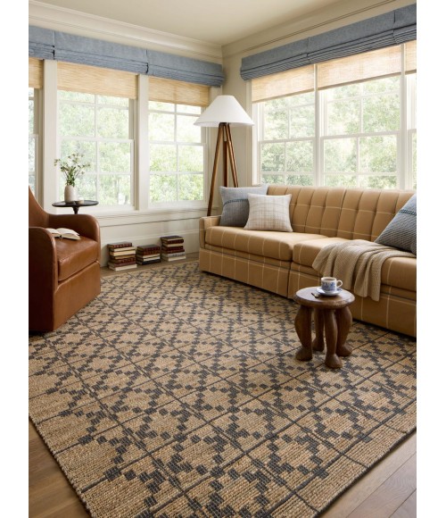 Chris Loves Julia x Loloi Judy Natural / Graphite Rug JUD-05 8 ft. 6 in. X 11 ft. 6 in. Rectangle - Rugs Town Chris Loves Julia x Loloi Judy Natural / Graphite JUD-05 8 ft. 6 in. X 11 ft. 6 in. Rectangle Rug