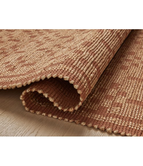 Chris Loves Julia x Loloi Judy Natural / Spice JUD-07 2 ft. 6 in. X 7 ft. 6 in. Rectangle Rug