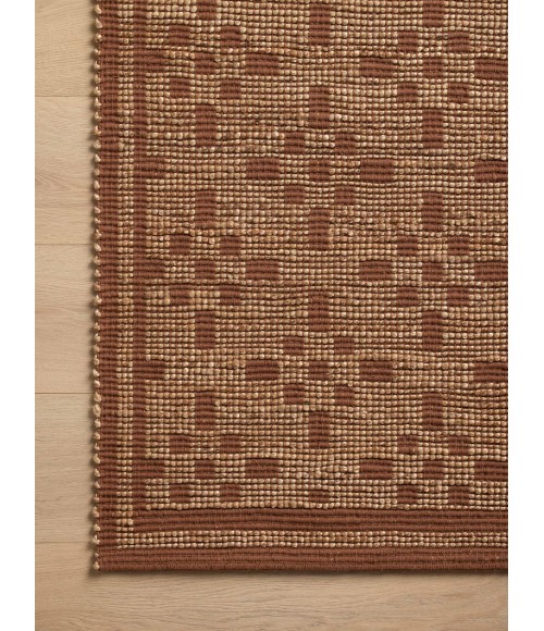 Chris Loves Julia x Loloi Judy Natural / Spice JUD-07 2 ft. 6 in. X 7 ft. 6 in. Rectangle Rug