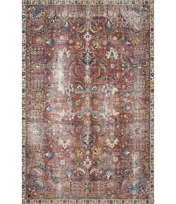 Chris Loves Julia x Loloi Jules JUL-01 MERLOT / MULTI Area Rug 2 ft. 0 in. X 5 ft. 0 in. Rectangle