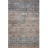Chris Loves Julia x Loloi Jules JUL-06 DENIM / SPICE Area Rug 2 ft. 6 in. X 9 ft. 6 in. Rectangle