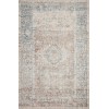 Chris Loves Julia x Loloi Jules JUL-07 NATURAL / OCEAN Area Rug 2 ft. 6 in. X 9 ft. 6 in. Rectangle
