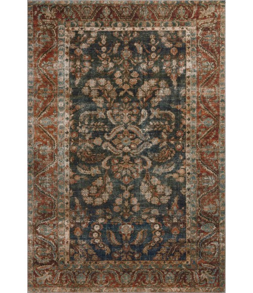 Chris Loves Julia x Loloi Jules Ocean / Spice 46213 2ft.-3in. X 3ft.-9in. Rect. Rug