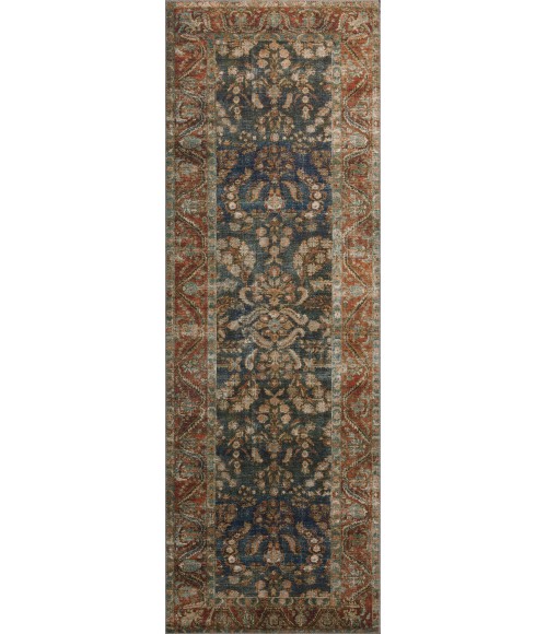 Chris Loves Julia x Loloi Jules Ocean / Spice 46213 2ft.-3in. X 3ft.-9in. Rect. Rug