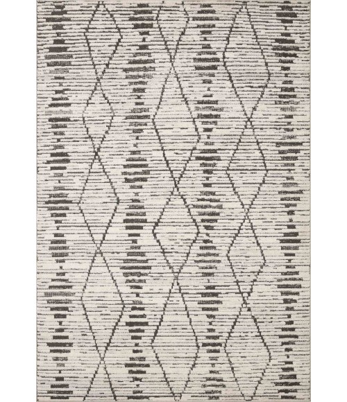 Loloi II Kamala Charcoal / Dove 2'-3" x 3'-10" Accent Rug