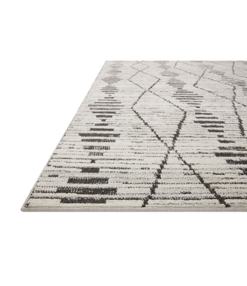 Loloi II Kamala Charcoal / Dove 2'-3" x 3'-10" Accent Rug