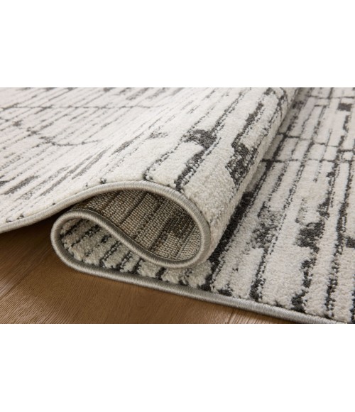 Loloi II Kamala Charcoal / Dove 2'-3" x 3'-10" Accent Rug