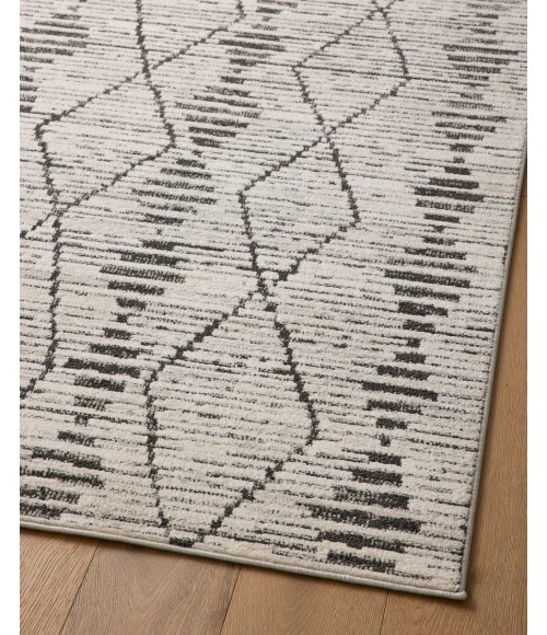 Loloi II Kamala Charcoal / Dove 2'-3" x 3'-10" Accent Rug
