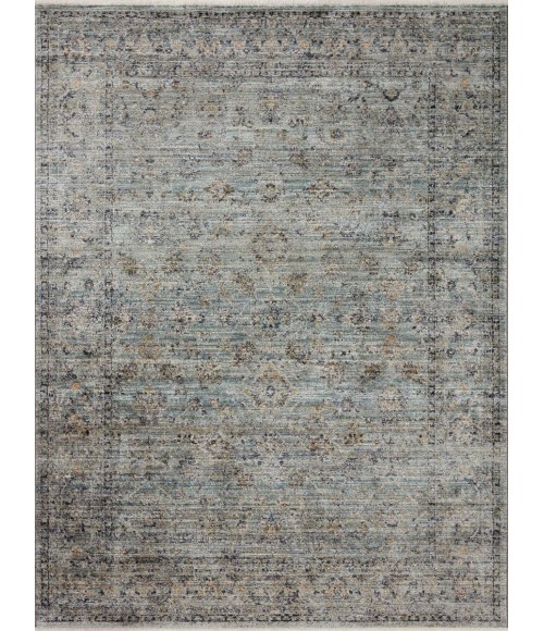 Jean Stoffer x Loloi Katherine Ocean / Gold KES-01 7 ft. 10 in. X 10 ft. Rectangle Rug