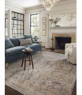 Jean Stoffer x Loloi Katherine Charcoal / Gold KES-02 7 ft. 10 in. X 7 ft. 10 in. Round Rug