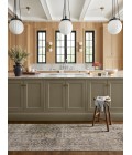 Jean Stoffer x Loloi Katherine Charcoal / Gold KES-02 7 ft. 10 in. X 7 ft. 10 in. Round Rug