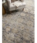 Jean Stoffer x Loloi Katherine Charcoal / Gold KES-02 7 ft. 10 in. X 7 ft. 10 in. Round Rug