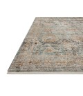 Jean Stoffer x Loloi Katherine Ocean / Coral KES-02 7 ft. 10 in. X 7 ft. 10 in. Round Rug