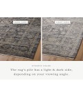 Jean Stoffer x Loloi Katherine Midnight / Tobacco KES-03 2 ft. 3 in. X 3 ft. 10 in. Rectangle Rug