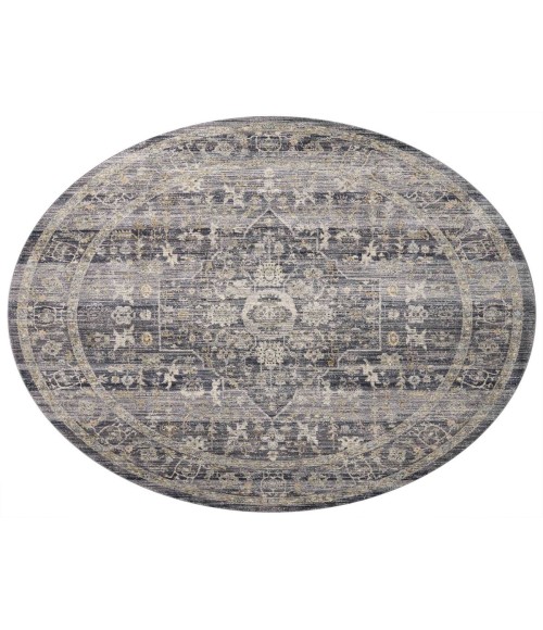 Jean Stoffer x Loloi Katherine Midnight / Tobacco KES-03 2 ft. 3 in. X 3 ft. 10 in. Rectangle Rug
