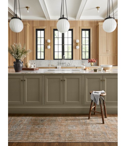 Jean Stoffer x Loloi Katherine Copper / Steel KES-04 2 ft. 7 in. X 8 ft. Rectangle Rug