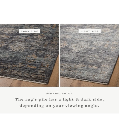 Jean Stoffer x Loloi Katherine Ink / Jade KES-04 2 ft. 7 in. X 8 ft. Rectangle Rug