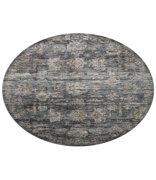 Jean Stoffer x Loloi Katherine Ink / Jade KES-04 2 ft. 7 in. X 8 ft. Rectangle Rug