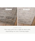 Jean Stoffer x Loloi Katherine Pebble / Ocean KES-04 2 ft. 7 in. X 12 ft. Rectangle Rug