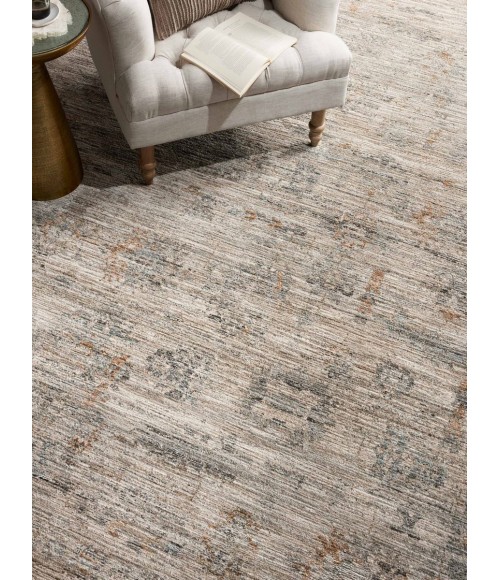 Jean Stoffer x Loloi Katherine Pebble / Ocean KES-04 2 ft. 7 in. X 12 ft. Rectangle Rug