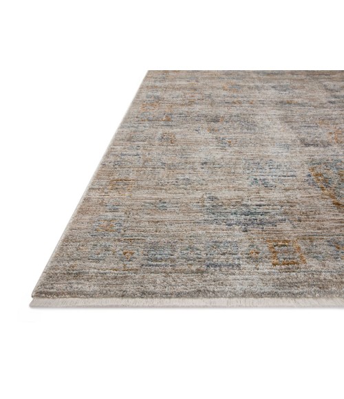 Jean Stoffer x Loloi Katherine Pebble / Ocean KES-04 2 ft. 7 in. X 12 ft. Rectangle Rug