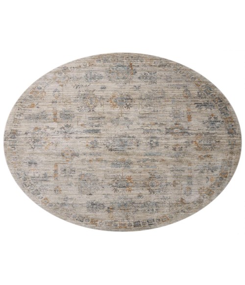 Jean Stoffer x Loloi Katherine Pebble / Ocean KES-04 2 ft. 7 in. X 12 ft. Rectangle Rug