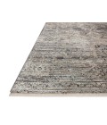 Jean Stoffer x Loloi Katherine Graphite / Jade KES-05 2 ft. 7 in. X 10 ft. Rectangle Rug