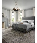 Jean Stoffer x Loloi Katherine Graphite / Jade KES-05 2 ft. 7 in. X 10 ft. Rectangle Rug
