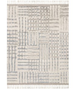 Loloi Khalid KF-01 IVORY / SKY Area Rug 18 in. X 18 in. Sample