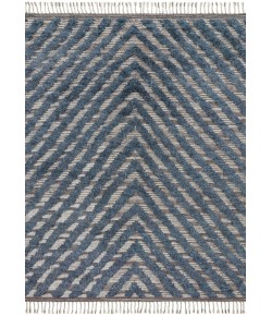 Loloi Khalid KF-06 BLUE / PEWTER Area Rug 18 in. X 18 in. Sample