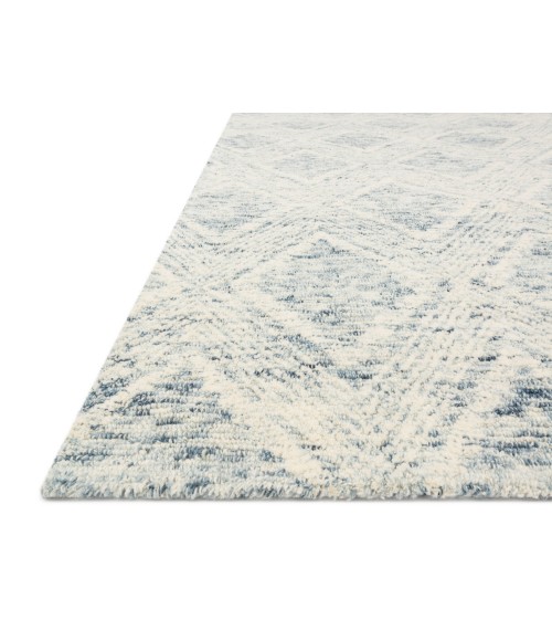 Loloi Kopa Denim / Ivory Rug KO-07 11 ft. 6 in. X 15 ft. Rectangle - Rugs Town Loloi Kopa Denim / Ivory KO-07 11 ft. 6 in. X 15 ft. Rectangle Rug