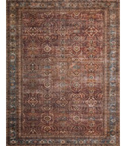 Loloi Layla LAY-01 BRICK / BLUE Area Rug 9 ft. 0 in. X 12 ft. 0 in. Rectangle