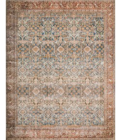 Loloi Layla LAY-04 OCEAN / RUST Area Rug 2 ft. 6 in. X 9 ft. 6 in. Rectangle