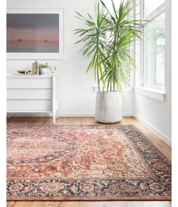 Loloi Layla LAY-08 RED / NAVY Area Rug 3 ft. 6 in. X 5 ft. 6 in. Rectangle