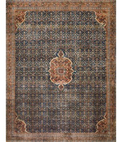 Loloi Layla LAY-09 COBALT BLUE / SPICE Area Rug 2 ft. 6 in. X 7 ft. 6 in. Rectangle