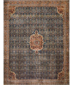 Loloi Layla LAY-09 COBALT BLUE / SPICE Area Rug 2 ft. 3 in. X 3 ft. 9 in. Rectangle