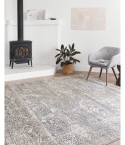 Loloi Lucia LUC-03 STEEL / IVORY Area Rug 2 ft. 0 in. X 3 ft. 0 in. Rectangle