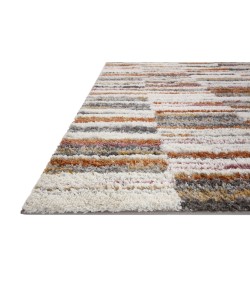 Loloi Levitt Shag LEV-03 Ivory / Sunset Area Rug 2 ft. 7 in. X 7 ft. 6 in. Rectangle