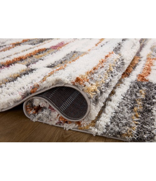 Loloi Levitt Shag Area Rug Loloi Levitt Shag Ivory / Sunset 2'-7" x 7'-6" Runner Rug