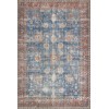Loloi Loren LQ-01 BLUE / BRICK Area Rug 5 ft. 0 in. X 7 ft. 6 in. Rectangle
