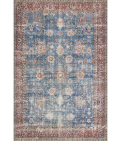 Loloi Loren LQ-01 BLUE / BRICK Area Rug 8 ft. 4 in. X 11 ft. 6 in. Rectangle