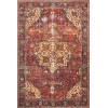 Loloi Loren LQ-07 RED / NAVY Area Rug 5 ft. 0 in. X 7 ft. 6 in. Rectangle